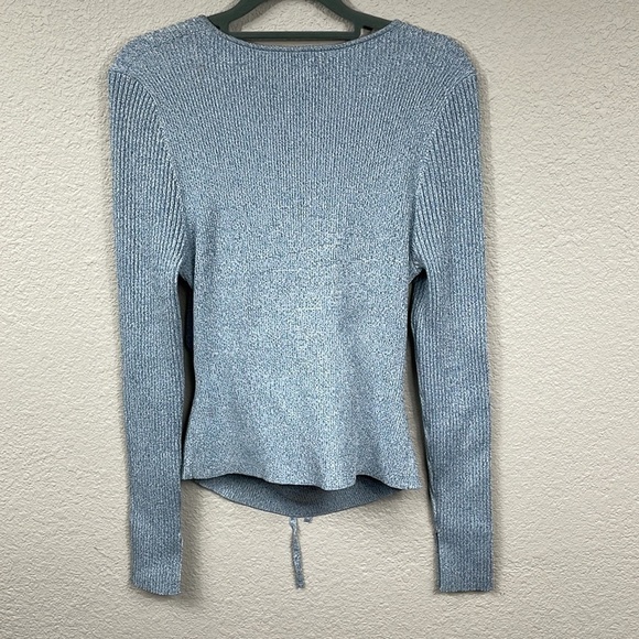 New Jonathan Simkhai Alexia Sweetheart Pullover Stretch Sweater Cut Out Sz XL - Picture 7 of 14